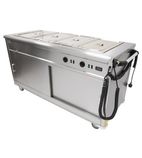 MSB15 1655mm Wide Mobile Hot Cupboard With Bain Marie Top