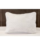 HB879 Chloe Quilted Pillow Cover White