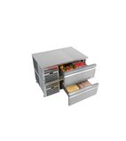 Image of VSWCD1S 210 Ltr 4 x 1/1GN Stainless Steel Dual Temperature Fridge / Freezer Drawers