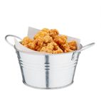 Mini DM214 Galvanised Steel Food Bucket Shallow 150mm