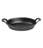 FW817 Cast Iron Oval Sizzle Eared Dish 220 x 150mm