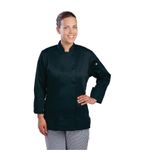 B137-L Marbella Ladies Executive Chef Jacket - Black
