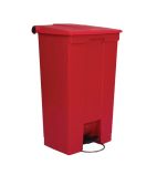 L629 Step-On Pedal Bin Red 87Ltr