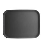 Image of C559 Polypropylene Rectangular Non-Slip Tray Black 457mm