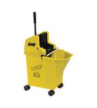 Image of FT334 NU Lady 2 Combine System Mop Bucket and Wringer Yellow 9Ltr