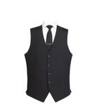 BB171-L Mens Black Waistcoat - Size L