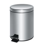 Image of GG977 Stainless Steel Pedal Bin Silver 20ltr