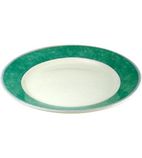 New Horizons W878 Marble Border Mediterranean Dishes Green 252mm