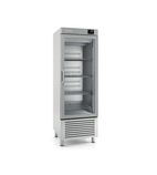 AN501BT-CR 470 Ltr Undermounted Single Glass Door Stainless Steel Display Freezer