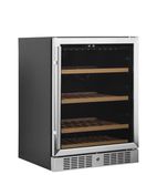 TFW200-S 155 Ltr Undercounter Single Glass Door Stainless Steel Frame Single Zone Wine Cooler