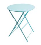 GK983 Perth Blue Pavement Style Steel Table Round 600mm