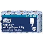 Reflex FA703 Centrefeed Wiping Paper Blue M4 1-Ply 269.85m (Pack of 6)
