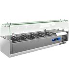 Image of EC-T12G 4 x 1/3GN Refrigerated Countertop Topping Unit With Glass Top