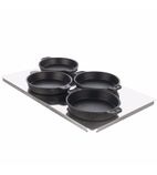 60.73.286 Set of Small Baking and Roasting Pans (Quantity 4 Including Tray)