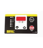 AG047 Control Panel Adhesive Label for Buffalo Vac Pack Machine