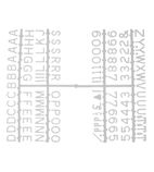 CZ609 12mm Letter Set (660 characters) White