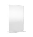 CC447 Upright Clear Acrylic Menu Holder A4