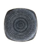 Studio Prints Homespun DM444 Charcoal Black Square Plates 252mm (Pack 0f 12)