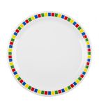 Kristallon Fairground DP981 Melamine Dinner Plates 230mm (Pack of 12)