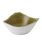 Plume FJ934 Olive Triangle Bowl 9oz (Pack of 12)