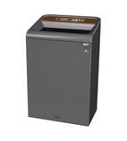 CX974 Configure Recycling Bin with Food Waste Label Brown 125Ltr