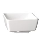 GF094 Float White Square Bowl 5in