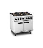 Phoenix PHGR01/N 6 Burner Natural Gas Oven Range With Castors