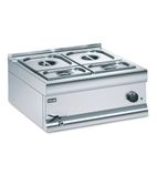 Silverlink 600 BM6BW 2 x 1/2GN & 2 x 1/4GN Electric Countertop Wet Heat Bain Marie With Dish Pack