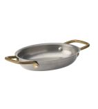 Vintage Steel HX614 Oval Dish 165 x 125mm (Pack of 6)