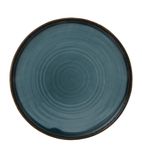FE398 Harvest Blue Walled Plate 220mm (Pack of 6)