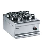 Silverlink 600 BS4 4 x Round Pot Electric Countertop Dry Heat Bain Marie