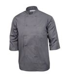A934-XS Unisex Chefs Jacket Grey XS