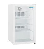C-Series PC011 90 Ltr Undercounter Single Glass Door White Display Fridge
