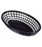 DE410BK Fast Food Basket Black 23.5 x 15.4cm