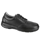 BB493-36 Extra Light Microfiber Lace Up Safety Shoe Black 36