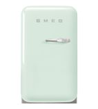 Image of 50s Style FAB5LPG6 40 Ltr Pastel Green Solid LH Hinge Door Hotel Minibar Fridge