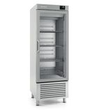 Image of AEX500TF 500 Ltr Upright Single Glass Door Stainless Steel Display Fridge