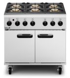 Phoenix PHGR01/N Natural Gas Free-Standing 6 Burner Oven With Castors