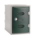 Plastic Single Door Locker Camlock Green 450mm - CB536