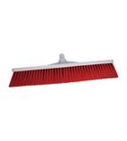 L872 Hygiene Broom Head Stiff Bristle Red