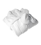 Image of Vienna HB543 Bathrobe & Slipper Set White Large