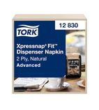 Image of Xpressnap Fit® FS372 Dispenser Napkins Natural 2-Ply Multifold Z N14 (Pack of 6)