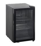 BC60 67 Ltr Countertop Single Glass Door Black Display Fridge