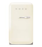 Image of 50s Style FAB5LCR6 40 Ltr Cream Solid LH Hinge Door Hotel Minibar Fridge
