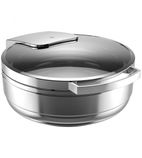 55.0020.6040 Hot & Fresh Manhattan 390mm⌀ Heavy Duty Induction Ready Stainless Steel Round Chafing Dish