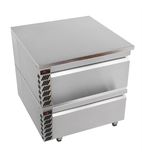 Image of VRWCD1S 188 Ltr 4 x 1/1GN Stainless Steel Dual Temperature Fridge / Freezer Drawers