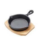 ED950 Artesà Cast Iron 20cm Long Mini Fry Pan with Board