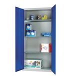 CF802 Standard Cupboard 3 Shelves Blue Doors