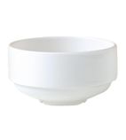 V6874 Monaco White Stacking Unhandled Soup Cups 285ml (Pack of 36)
