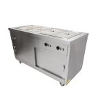 HOT15BM 1500mm Wide Mobile Hot Cupboard With Bain Marie Top